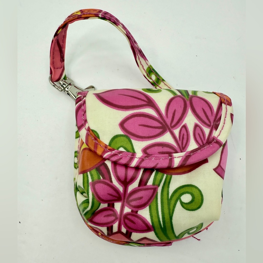 Vera Bradley Pacifier Pod Lilli Bell with Clip and Magnetic Closure